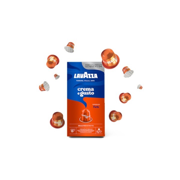 Crema E Gusto Forte - 10 Capsules Aluminium Compatible Nespresso