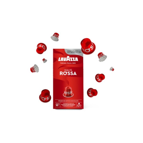 Qualità Rossa - 10 Capsules Aluminium Compatible Nespresso