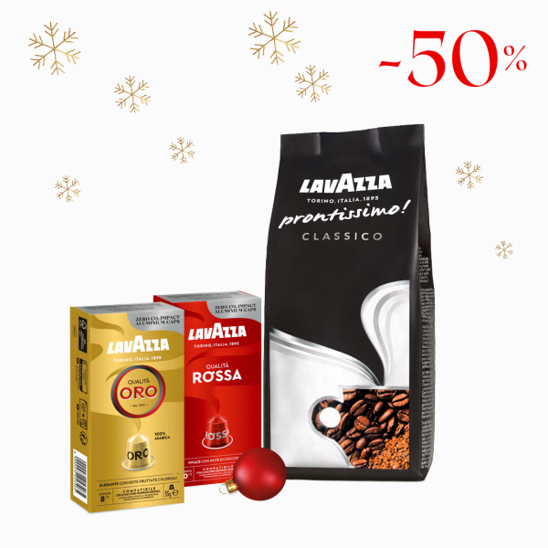 Pack 20 capsules compatibles Nespresso + 300 gr Café Soluble